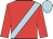 Red, Light Blue sash and cap