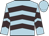 light blue, brown chevrons
