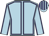 light blue, navy seams, light blue cap, navy stripes