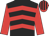 Black, red chevrons, Red sleeves, Striped cap