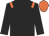 Black, orange epaulets, orange cap