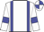White body, blue braces, white arms, blue armlets, white cap, blue quartered