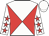 White body, red diabolo, white arms, red stars, white cap