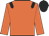 Orange body, black epaulettes, orange arms, black cap