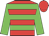 Red, green hoops, green arms, red cap