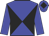 Blue body, black diabolo, blue arms, blue cap with black diamond