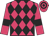 Rose body, black diamonds, rose arms, black armlets, rose cap, black hooped