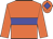orange, blue hoop, blue diamond on cap