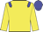 yellow, blue epaulettes, blue cap