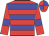 Red body, big-blue hooped, red arms, big-blue armlets, red cap, big-blue quartered