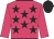 Rose body, black stars, rose arms, black cap