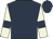 Dark blue, beige sleeves, dark blue armlets