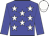 Big-blue body, white stars, big-blue arms, white cap