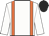 White body, orange braces, white arms, black cap