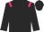 Black body, rose epaulettes, black arms, black cap
