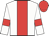 White, Red stripe, Red armlets and cap