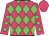 Rose, green diamonds, rose cap