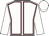 White, maroon seams, white sleeves and cap