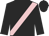 black, pink sash
