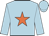 light blue, Orange star, Light blue cap