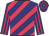 navy, cerise diagonal stripes, navy sleeves, cerise stripes, navy cap, cerise hoops
