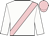 White, pink sash, cap