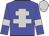 blue, silver cross of lorraine, blue sleeves, silver armlets, silver cap