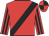 Red, black sash, striped sleeves, quartered cap