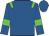 royal blue, green epaulets, green armbands