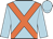 Light blue, orange crossbelts