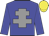 Big-blue body, grey cross of lorraine, big-blue arms, yellow cap