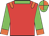 Red, orange epaulettes, green sleeves, orange cuffs, green collar, green and orange quartered cap