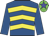 ROYAL BLUE & YELLOW CHEVRONS, royal blue sleeves, green cap, blue star