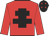 Red, black cross of lorraine, black cap, red stars