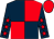 Dark blue and red (quartered), dark blue sleeves, red stars, red cap