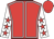 Red, white seams, white sleeves, red stars, red cap