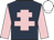 Dark Blue, Pink Cross of Lorraine, Pink sleeves, White cap