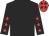 Black, red stars on sleeves, red cap, black stars