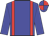 Blue, red braces, quartered cap
