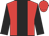 Red, black stripe and sleeves, red cap