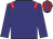 navy, red epaulets, navy cap, red stripes