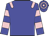 blue, pink epaulettes, hooped sleeves and cap