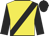 Yellow, black sash, sleeves and cap