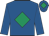 Royal blue, emerald green diamond, emerald green diamond on cap