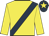 Yellow, dark blue sash, dark blue cap, yellow star