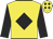 Yellow, black diamond & sleeves, black diamonds on cap