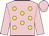 Pink, yellow spots, pink sleeves & cap