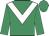 emerald green, white chevron