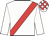 White, red sash, checked cap