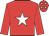 red, white star, red cap, white stars